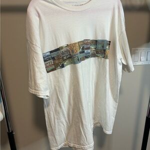 Graphic White Surf T-Shirt